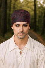 Pirate Medieval Renaissance Halloween Triangle Bandana Red White