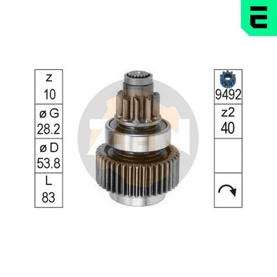 Freilaufgetriebe Starter ERA ZN0817 für CHRYSLER VOYAGER 3 2 ES AWD
