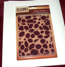Crafters Companion Embossing Folder Pebbles 5x7 Textures Artist Collection New