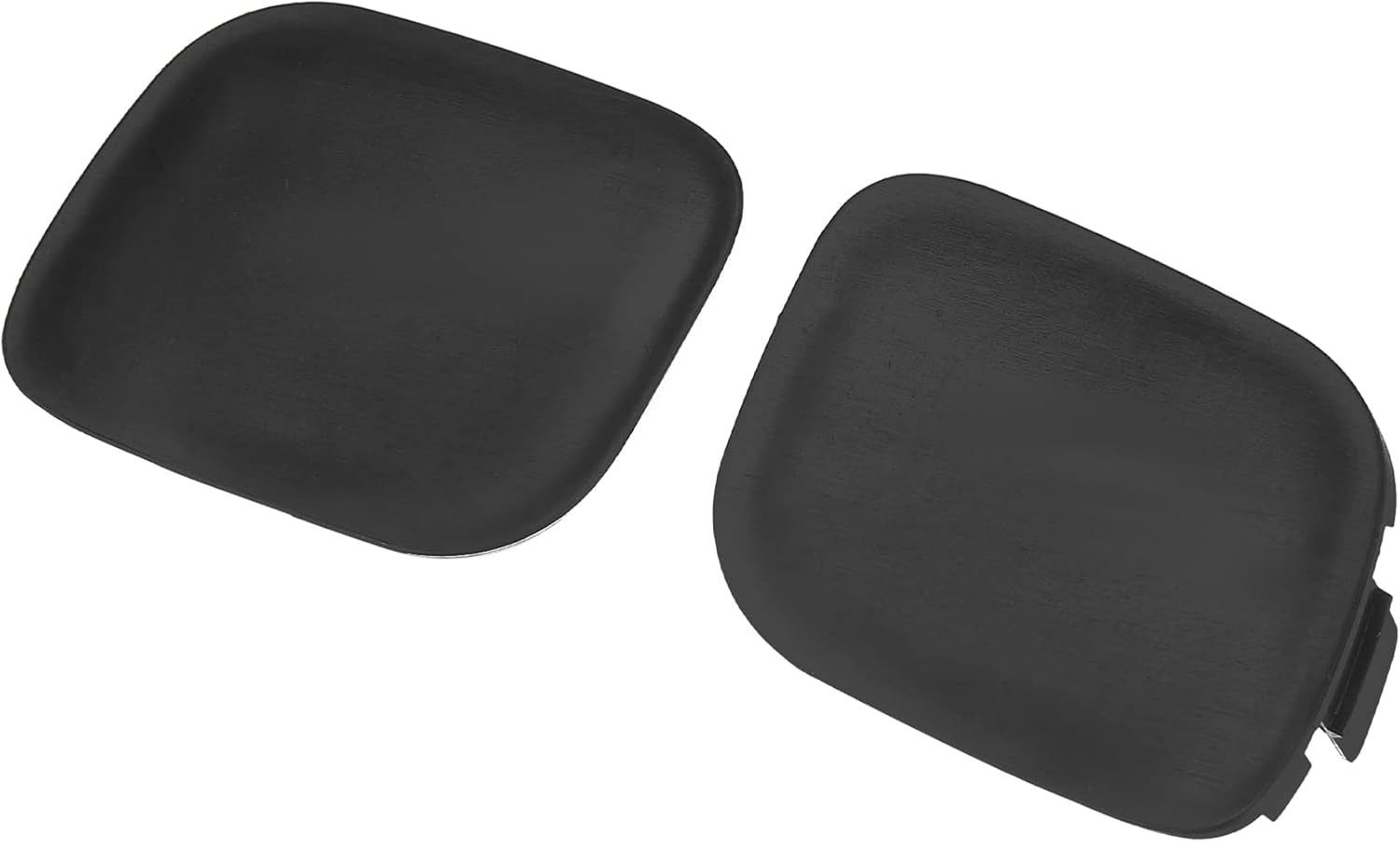 X AUTOHAUX Pair Black Front Bumper Tow Hook Towing Eye Cover Cap 