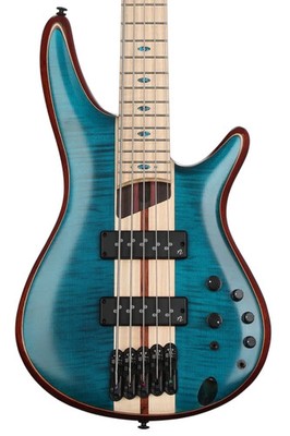 Ibanez SR Premium 5-string Electric Bass - Caribbean Green Low Gloss