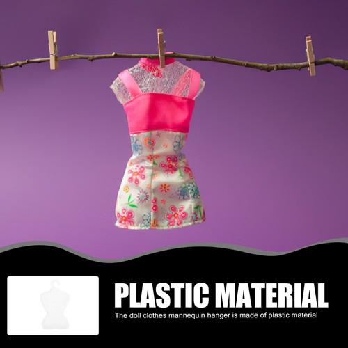 100 Pcs Mini Hanger Miniature Clothes Rack Adorable Clothing Hangers Small - Zdjęcie 12 z 12