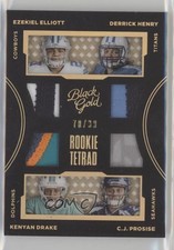 2016 Panini Black Gold Rookie Tetrad Prime 70/99 CJ Prosise Derrick Henry 2d0
