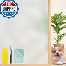 Niviy Window Frosting Film Frosted Glass Window Clings Static Cling UV Heat Bloc