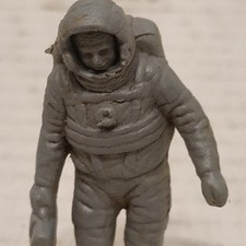 Vintage Gray Plastic astronaut figure.