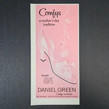 1958 Daniel Green Comfy Slippers Vintage Print Ad Mother's Day Dolgeville NY
