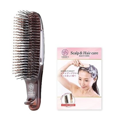 [Official Store Exclusive] S HEART S Scalp Brush com Hard Gray Shampoo Brush