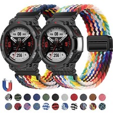 Magnetic Nylon Loop Watch Band Strap For Huami Amazfit T-Rex 3/2/T-Rex/T-Rex Pro