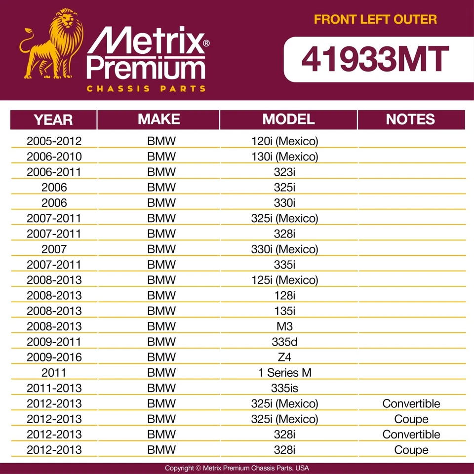 Extremo de barra de amarre exterior delantero izquierdo para BMW 120i 130i 323i 325i 330i 328i 335i 125i Foto 2 de 4