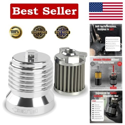 Race-Proven Reusable Oil Filter for Enhanced Engine Performance in Harley