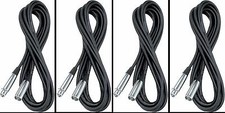  4 20' Pro Microphone Cable Mic Cords XLR to XLR Best Deal on eBay 