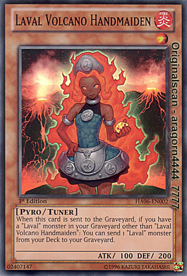 YU-GI-OH, LAVAL VOLCANO HANDMAIDEN, HA06-EN002, 1.Edit