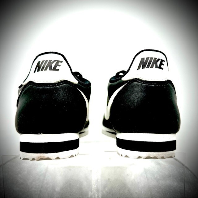 Long Seller!! Women's☆ Nike Cortez Leather Black White nike women cortez black white