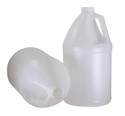 1-Gallon Plastic Jug (2 -Pack) Reusable, Food-Safe, BPA Free | Heavy-Duty HDPE
