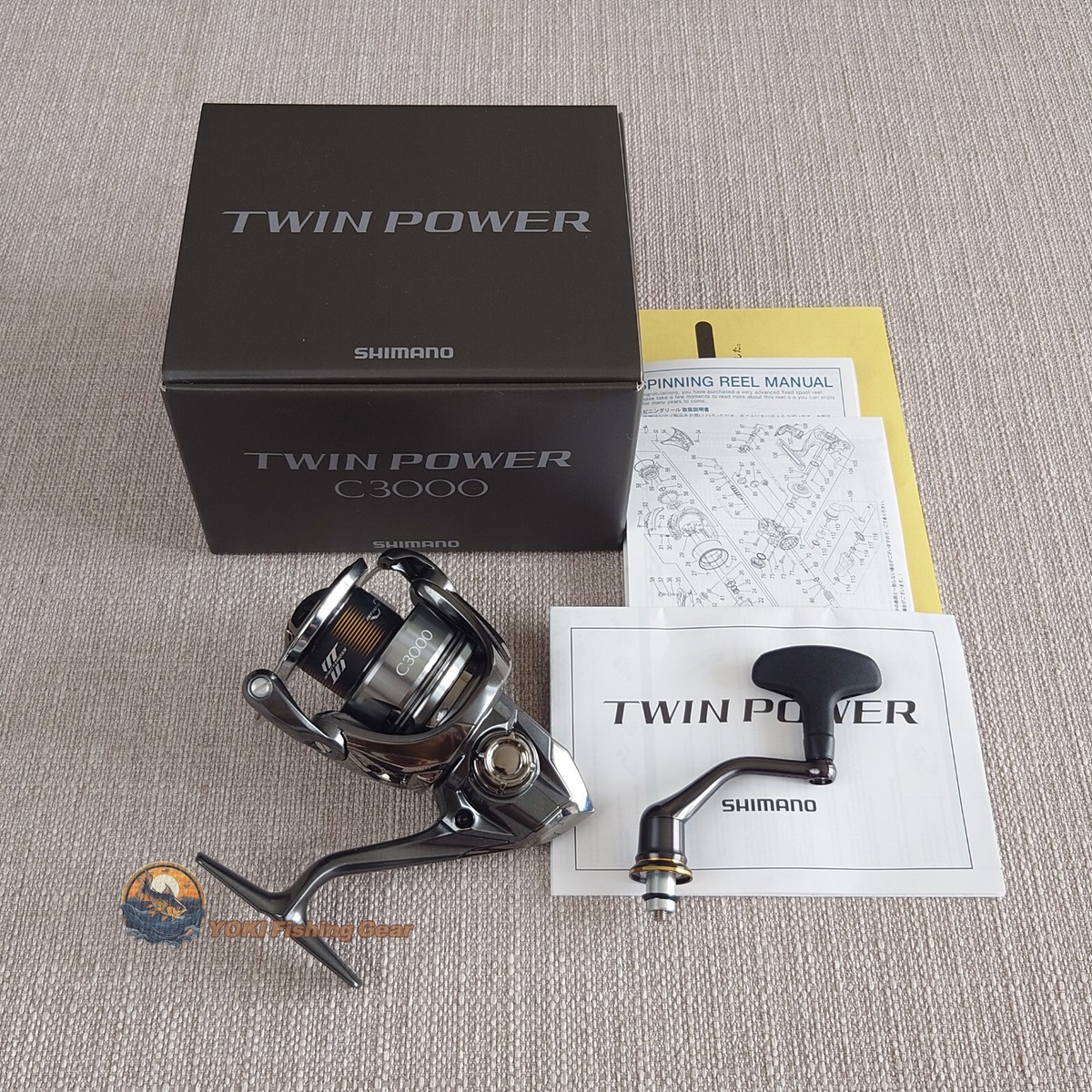 Shimano 24 Twin Power C3000 Spinning Fishing Reel Shipping From