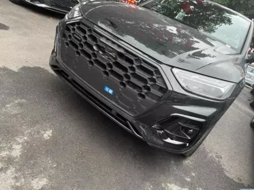 Sportback ABS Black Front Bumper Lip Molding Cover Trim For 2021-24 AUDI Q5 SQ5 - Foto 9 di 10