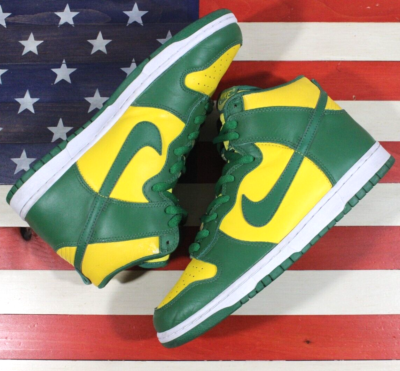 Nike Dunk High Brazil Premium 2003 Green/Yellow PACKERS VTG