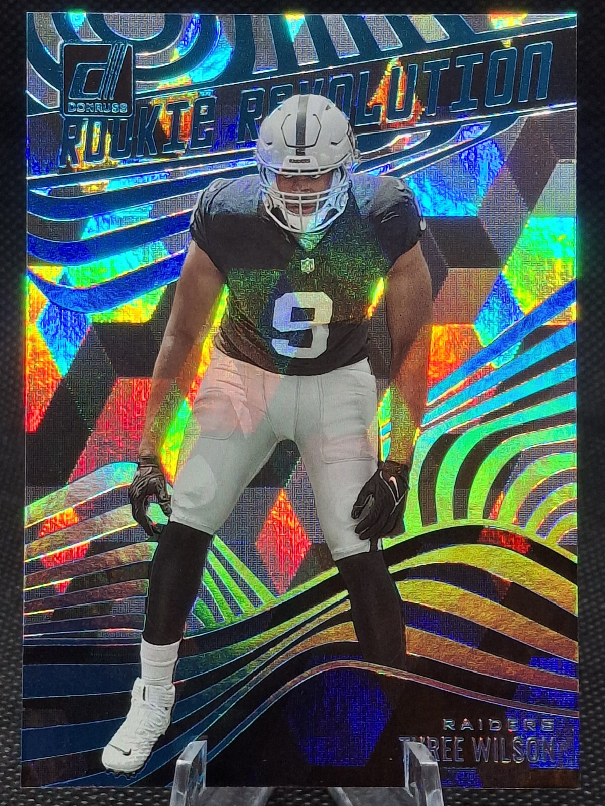 2023 Panini Donruss Rookie Revolution Tyree Wilson RC #RR-6 Cubic /50 SP Raiders