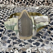 NEW Bravo Airsoft Tactical V3 Strike Metal Mesh Face Mask - Multicam