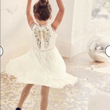 Mini Boden Festive Tulle Party Dress - Ivory Angel NWT NEW 11-12