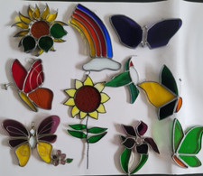Vintage Stained Glass Suncatchers-Select Option From Drop-Down