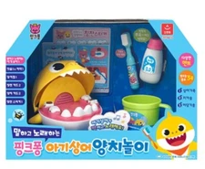 PINKFONG Baby Shark Tooth Brushing Play Interactive Toy that Talk & Sing(Korean)