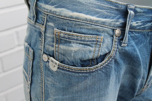 Take Two Jeans NEW KANIJIRO P024 light blue rinse neu used stone Vintage 90er - Bild 2 von 5