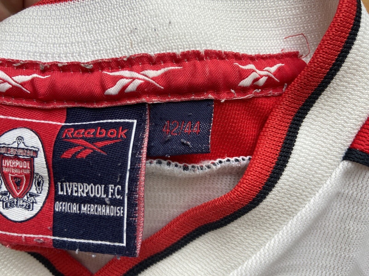 LIVERPOOL 1998 1999 AWAY FOOTBALL SHIRT SOCCER JERSEY REEBOK sz 42