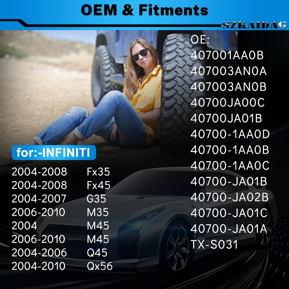 4x Sensor de Monitoramento de Pressão dos Pneus TPMS para 04-07 09-2013 Nissan Murano V6 3.5L - Imagem 2 de 4
