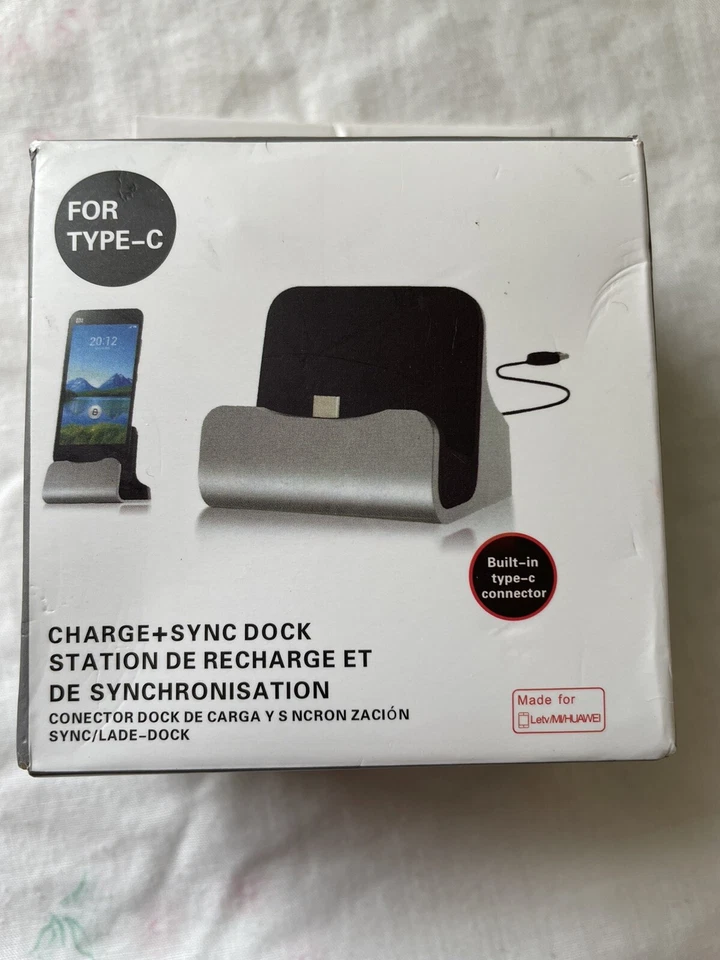 BLUE CHARGE AND SYNC DOCK FOR TYPE-C BUILT IN TYPE-C CONNECTOR NEW IN BOX - Image 2 of 4