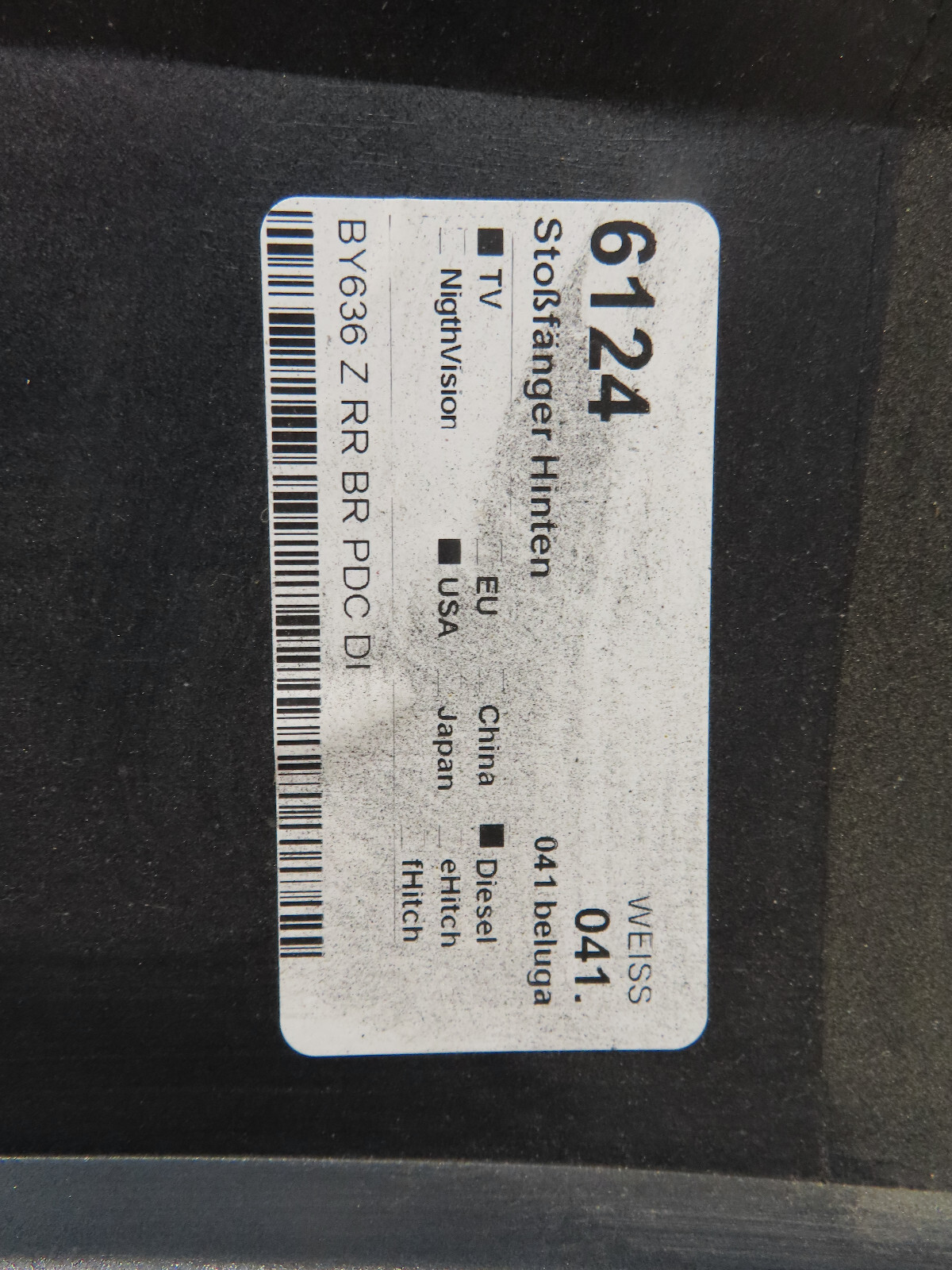 2017-2020 BENTLEY BENTAYGA REAR BUMPER COVER OEM 36A807301