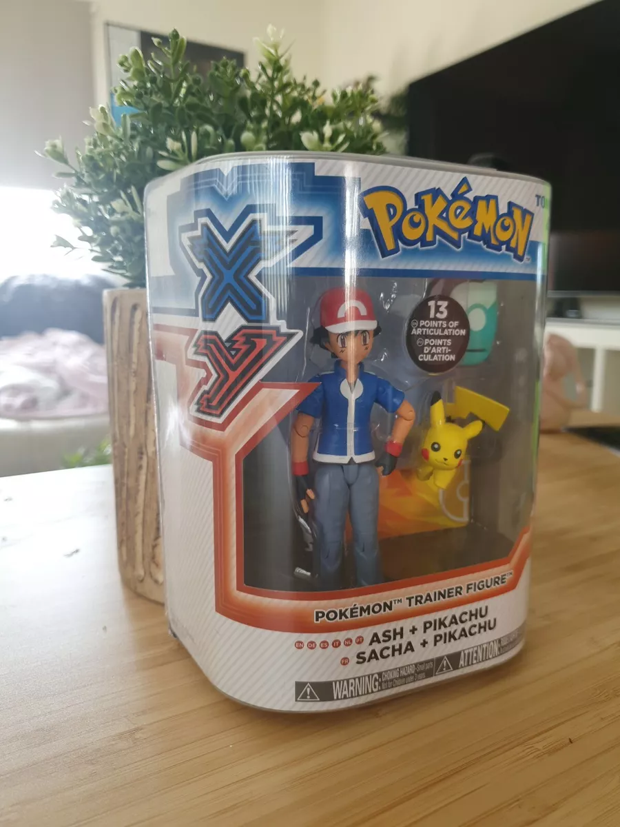 Pokemon X Y Trainer Figure / Ash & Pikachu !!! 