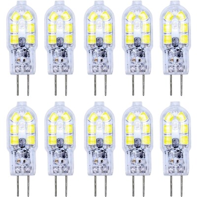 LED Lampen,G4,2W,12V,Nicht Dimmbar,Kaltes Weiß,Ersatz 20W Halogen,10er Pack