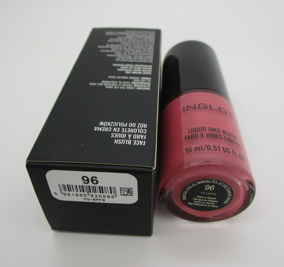 Rubor facial líquido INGLOT 0,51 fl oz - Tono:96 Foto 2 de 3