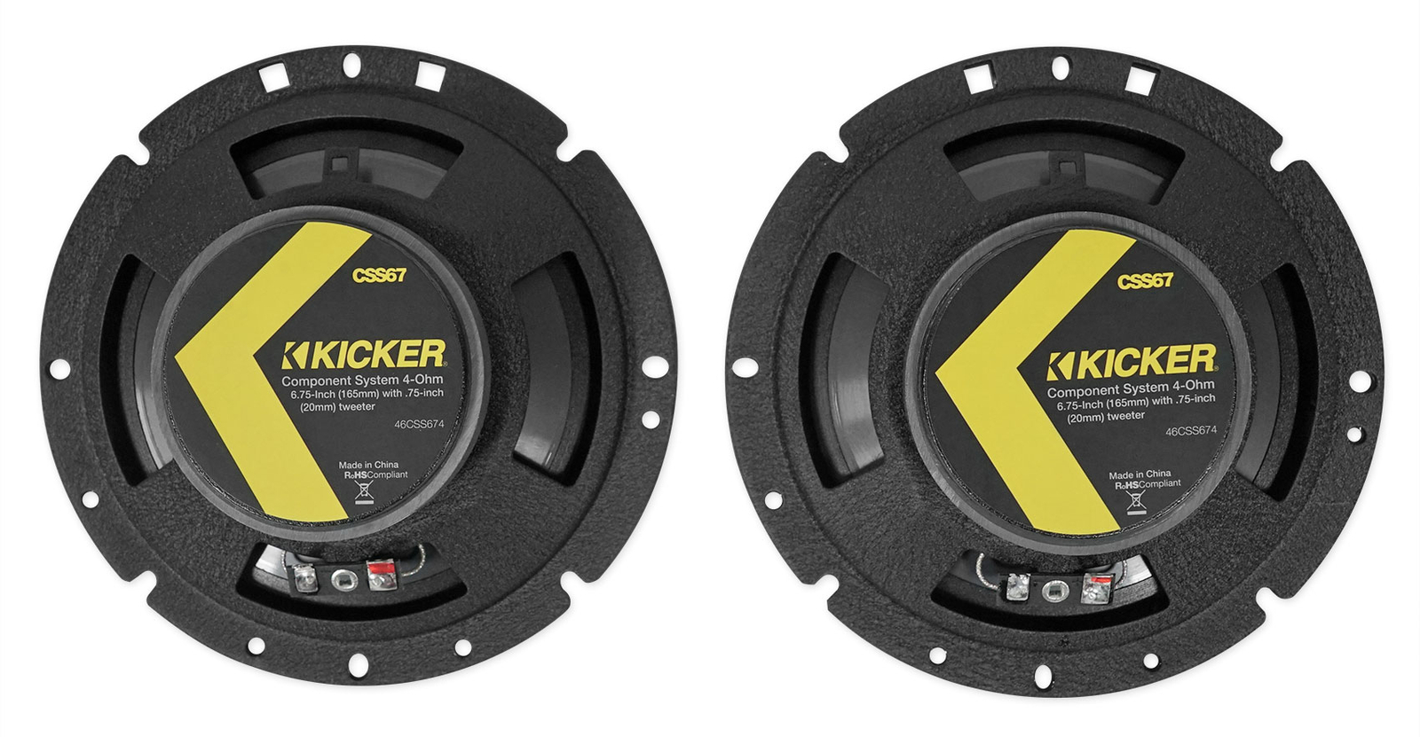 Пара автомобильных динамиков KICKER 46CSS674 675 мощностью 600 Вт2 Коаксиальные колонки 46CSC674