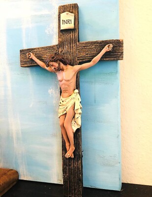 INRI 10 Inch Crucifix Jesus Christ Wall Cross Home Decor | eBay