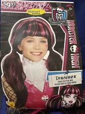 Monster High- Draculaura Wig- Child  s One Size For Dress Up-pink And Black