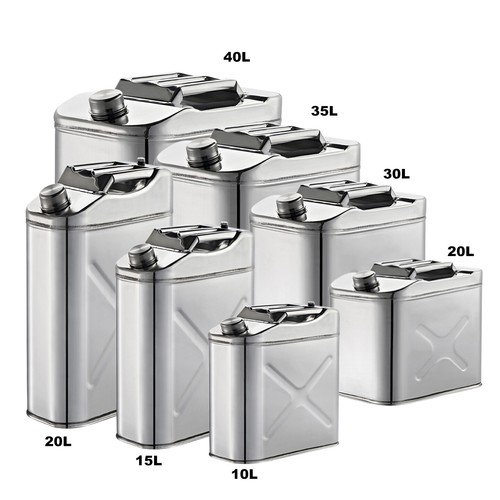 1040L 304 Stainless Steel Jerry Can Boat Car 4WD Portable Fuel Water