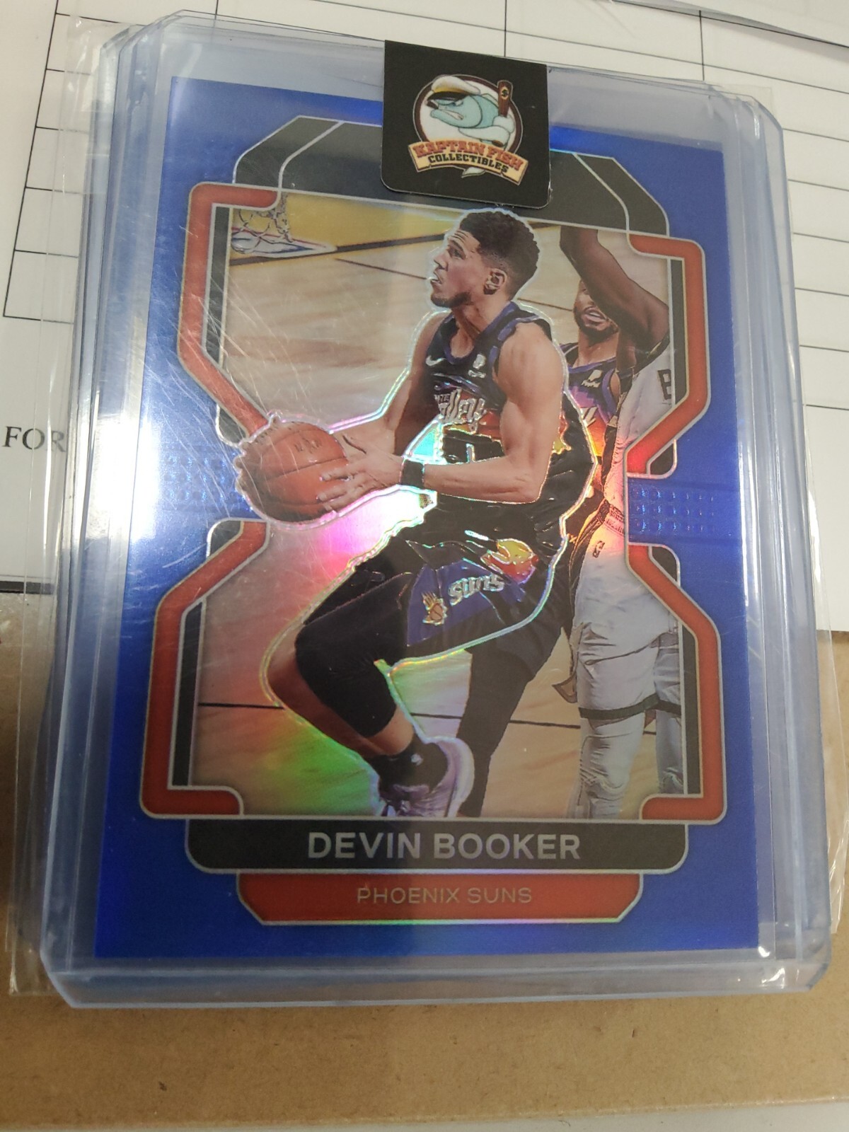 2021-22 Panini Prizm #203 Devin Booker #68/199 Blue Prizm Phoenix Suns