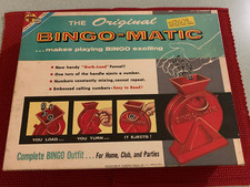 Vintage The Original Bingo-Matic Transogram Toys and Games 1960 -Complete