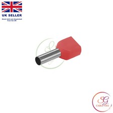 TWIN Entry Cord End Terminal Double Bootlace Ferrule Electrical Crimps 0.5-16mm²