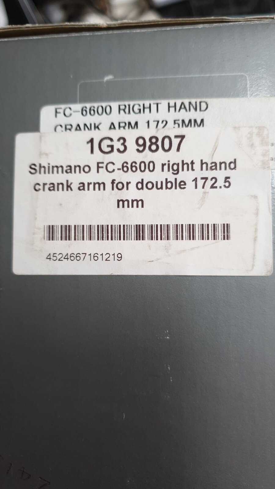 Details zu Shimano SPARE PART FC6600 Right Hand Crank Arm - 172.5mm Beliebte Angebote