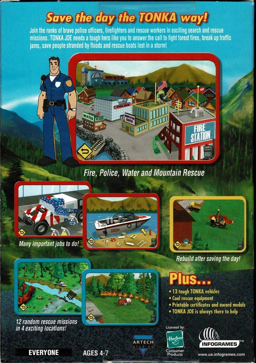 Tonka Search Rescue 2 Pc New Boxed XP Police Firefighter Rescue