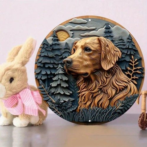 NEW 8”Golden Retriever Aluminum Window Decor. Perfect Indoors Or Out! - Picture 5 of 10