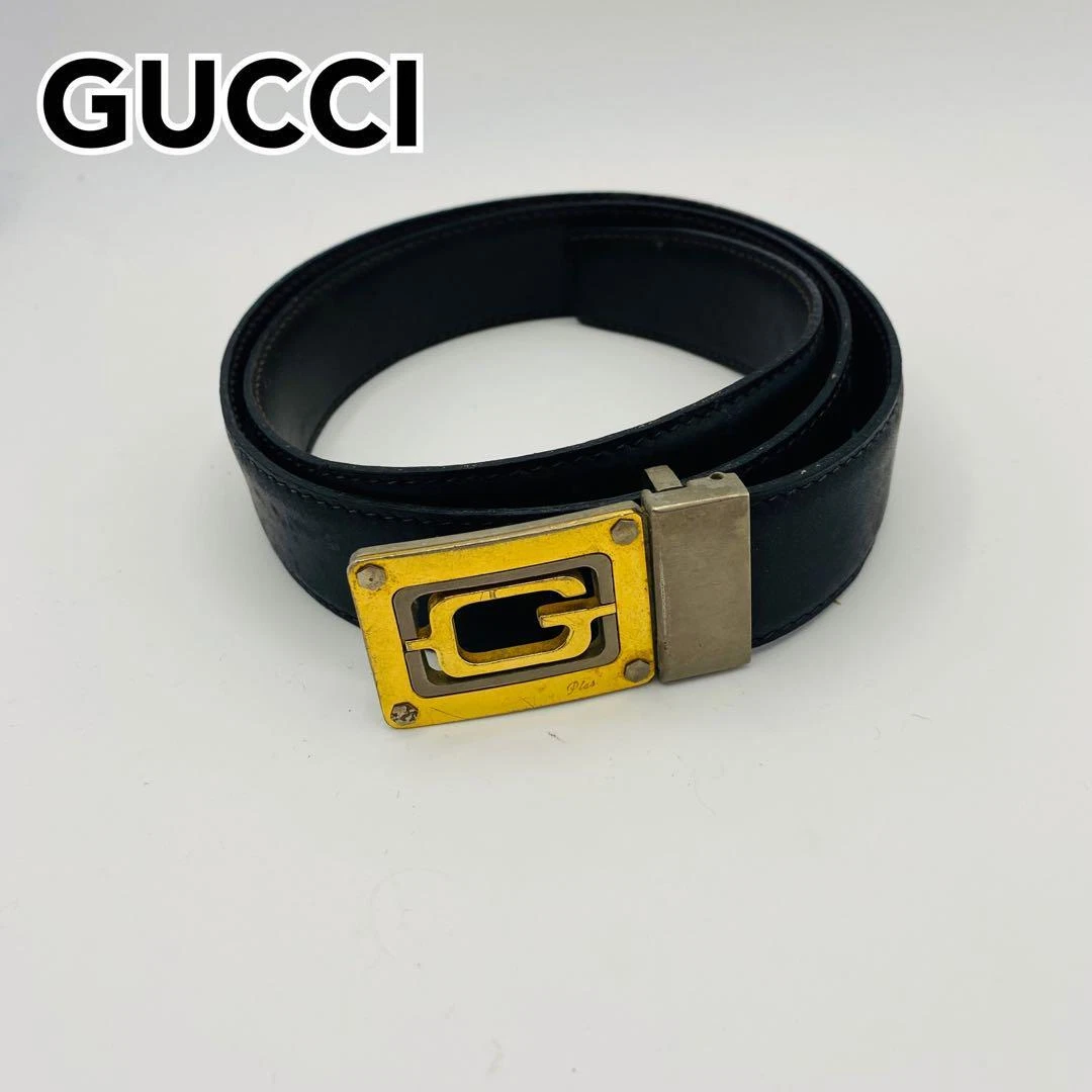 Ceinture mode femme GUCCI dorée x argent x noire authentique