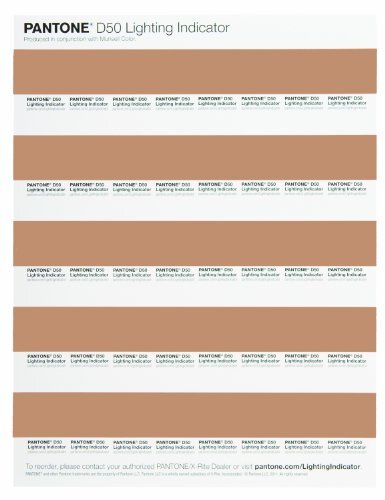 Pantone LNDS-1PK-D50 Lighting Indicator Adesivi D50, Multicolore (r4N)