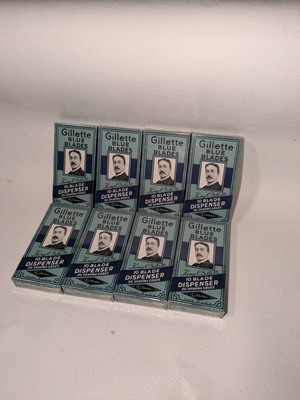 8 X GILLETTE Blue BLADES  Neuf New Stock 