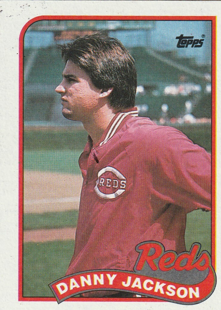 FREE SHIPPING-MINT-1989 Cincinnati Reds Topps #730 Danny Jackson +BONUS CARDS