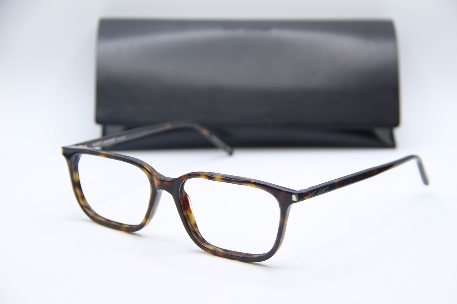 SAINT LAURENT SL308 007 HAVANA BLACK AUTHENTIC EYEGLASSES W/CASE 56-16
