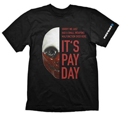 Payday 2 T-Shirt ''Wolf Mask'', S